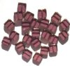 25 9x8x3mm Amethyst with Bronze Edge Windows